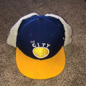 Golden State Warriors Hardwood Classics Fitted New Ear Hat